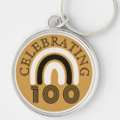 Celebrating 100 Typography Sleutelhanger (Voorkant)