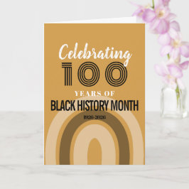 Celebrating 100 Years Of Black History Month Kaart