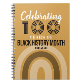 Celebrating 100 Years Of Black History Month Notitieboek