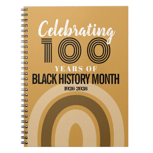 Celebrating 100 Years Of Black History Month Notitieboek (Voorkant)