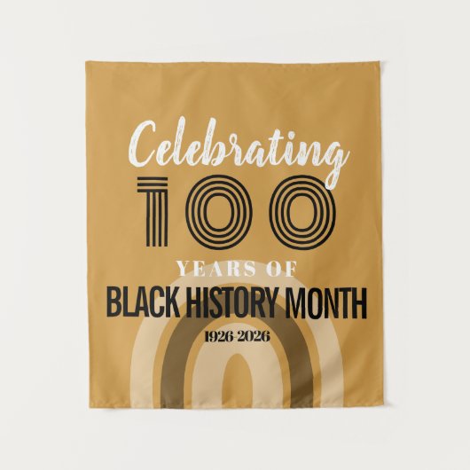 Celebrating 100 Years Of Black History Month Wandkleed (Voorkant)