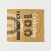 Celebrating 100 Years Of Black History Month Wandkleed (Voorkant (horizontaal))