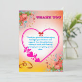 Celebrating 25 years of love Together Bedankkaart (Staand voorkant)