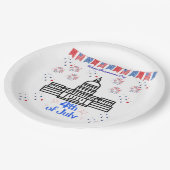 Celebrating 4th of July  Papieren Bordje (Gekanteld)