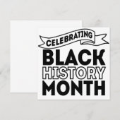 Celebrating Black History Month Kaart (Voorkant / Achterkant)