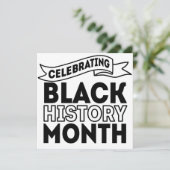 Celebrating Black History Month Kaart (Staand voorkant)
