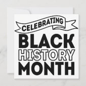 Celebrating Black History Month Kaart (Voorkant)