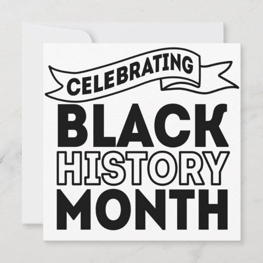 Celebrating Black History Month Kaart (Voorkant)