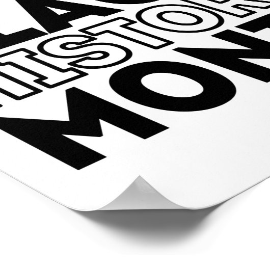 Celebrating Black History Month Poster (Hoek)