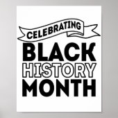 Celebrating Black History Month Poster (Voorkant)