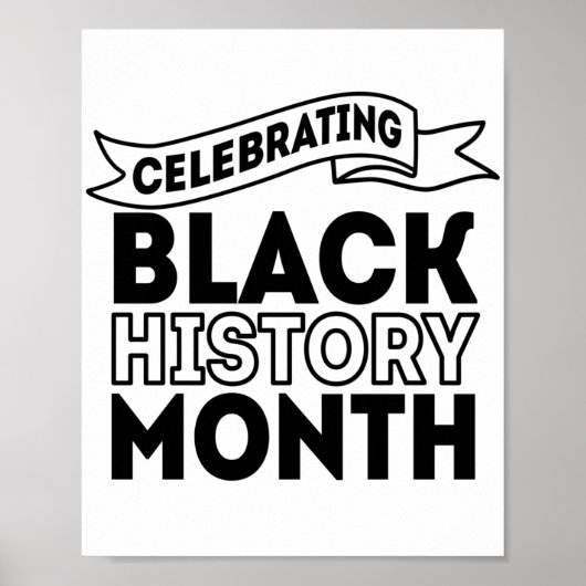 Celebrating Black History Month Poster (Voorkant)