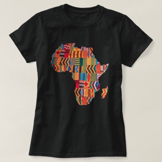 Celebrating Colorful African Map T-Shirt (Design voorkant)