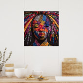 Celebrating Colorful Black Women Poster (Keuken)