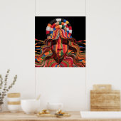 Celebrating Colorful Black Women Poster (Keuken)