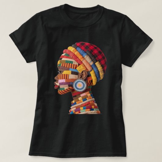 Celebrating Colorful Black Women T-Shirt (Design voorkant)
