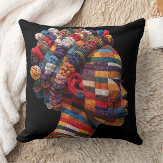 Celebrating Colorful Black Women Throw Pillow Kussen