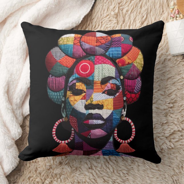 Celebrating Colorful Black Women Throw Pillow Kussen (Deken)