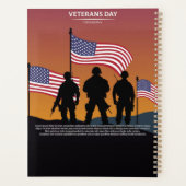 Celebrating Heroes of America – Veterans Day 2025 Planner (Achterkant)