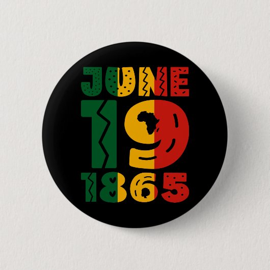 Celebrating Juneteenth Ronde Button 5,7 Cm (Voorkant)