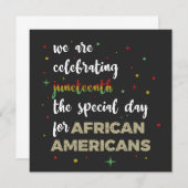 Celebrating Juneteenth Save The Date (Voorkant / Achterkant)