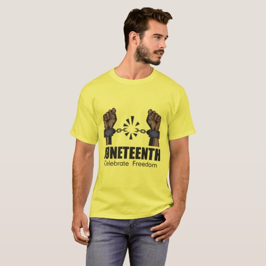 Celebrating Juneteenth T-shirt (Voorkant volledig)