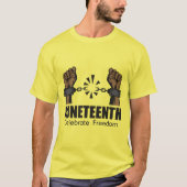 Celebrating Juneteenth T-shirt (Voorkant)