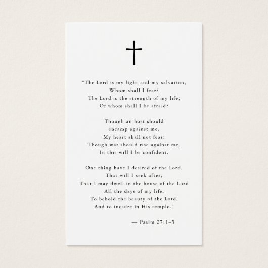 Celebrating Life Elegant Photo Funeral Prayer Card Visitekaartje (Achterkant)