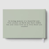 Celebrating Life of Custom Memorial Funeral Gastenboek (Achterkant)