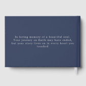 Celebrating Life of Personalized Memorial Funeral Gastenboek (Achterkant)