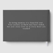 Celebrating Life of Personalized Memorial Funeral  Gastenboek (Achterkant)