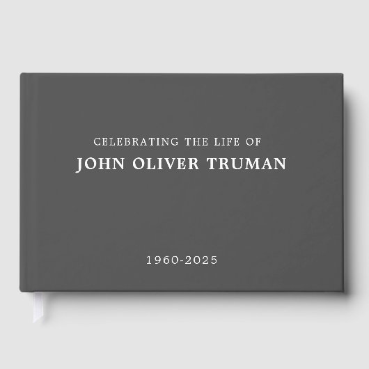 Celebrating Life of Personalized Memorial Funeral  Gastenboek (Voorkant)