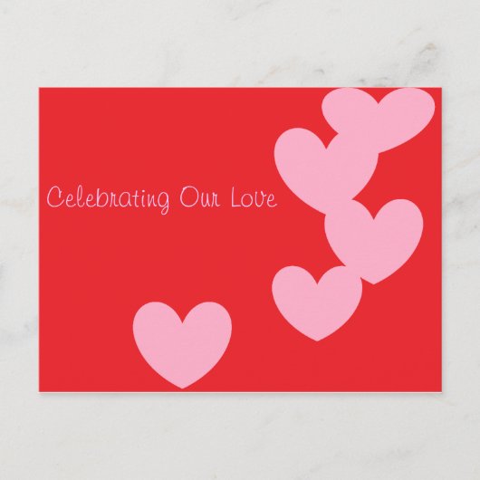 Celebrating Our Love post card Briefkaart (Voorkant)