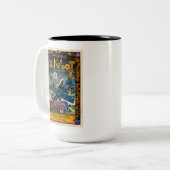 Celebrating Stinkfoot's 40th Poster Mug Tweekleurige Koffiemok (Voorkant links)