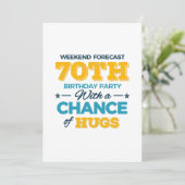celebrating the 70th birthday save the date (Staand voorkant)