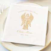 Celebrating the Life - Angel Memorial Folie Servetten