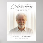 Celebrating the Life Memorial Photo Welcome Poster (Voorkant)