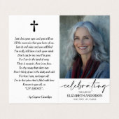 Celebrating the Life of Memorial Photo Card Visitekaartje (Buitenkant ongevouwen)