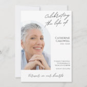 Celebrating The Life Of Minimalist Arch Photo Kaart (Voorkant)