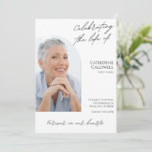 Celebrating The Life Of Minimalist Photo Digital Kaart (Staand voorkant)