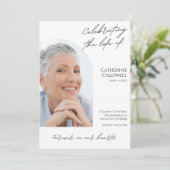 Celebrating The Life Of Minimalist Photo Digital Kaart (Staand voorkant)