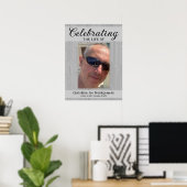 Celebrating the life  Photo Funeral  Poster (Thuiskantoor)