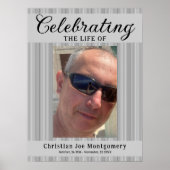 Celebrating the life  Photo Funeral  Poster (Voorkant)