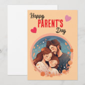 "Celebrating You, Mom & Dad" Feestdagenkaart (Voorkant / Achterkant)