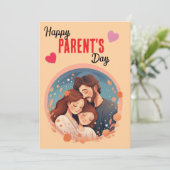 "Celebrating You, Mom & Dad" Feestdagenkaart (Staand voorkant)