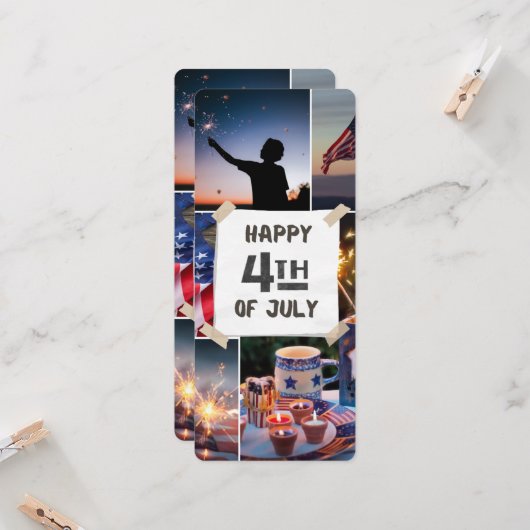 #CelebratingHappy4thOfJulyFlatCard (Voorkant / Achterkant in situ)