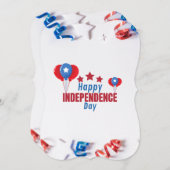 #CelebratingHappyIndependenceDayFlatHolidayCard Feestdagenkaart (Voorkant / Achterkant)