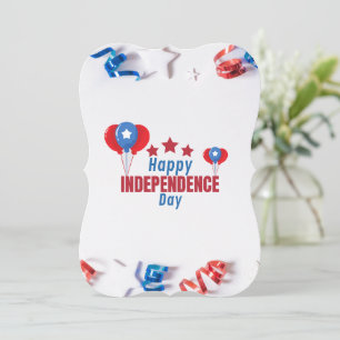 #CelebratingHappyIndependenceDayFlatHolidayCard Feestdagenkaart