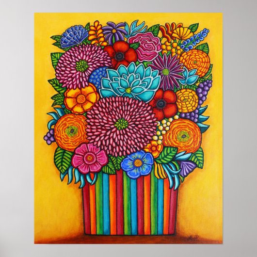 Celebration Bouquet Print van Lisa Lorenz (Voorkant)