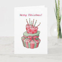 Celebration Cake Christmas Kaart
