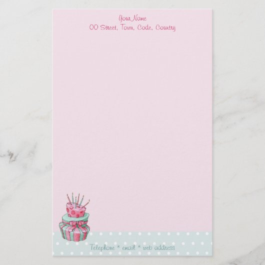 Celebration Cake Stationery Briefpapier (Voorkant)